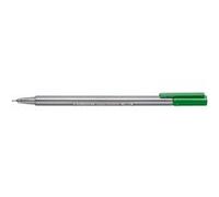 LOT de 10 Staedtler Triplus Fineliner 334 Stylo Fineliner - Ligne 0,3 mm - Encre à base d'eau - Couleur vert sapin Vert G