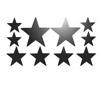 Lot de 10 stickers Etoile adhésifs réfléchissants Bleu Réfléchissant