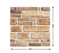 Lot de 10 stickers muraux 3D effet carrelage, adhésifs et résistants à l'eau et aux éclaboussures, pour salle de bain et cuisine.