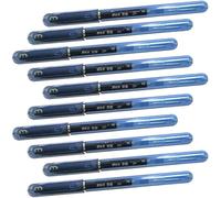 Lot de 10 stylos gel aper_ate_nkjoy - Pointe fine de 0,5 mm pour une écriture de précision - Séchage 3 fois plus rapide - Pas de taches - Poignée ergonomique et texturée - Encre de couleur bleu