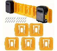 Lot de 10 supports de batterie compatibles avec les stations d'accueil de batteries Dewalt 20V et 60V, adaptés aux batteries DCB20