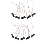 Lot de 10 supports de rangement pour piles 12V A23 (1,23A) avec fil.