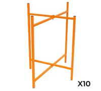 Lot de 10 Supports Pliables en X 75 cm H Pour Planches de Mortier Maçonnerie