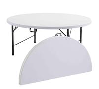 Lot de 10 tables rondes pliantes 180cm - Oviala REKKEM