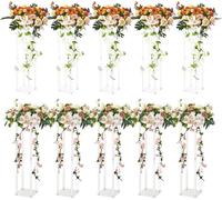 lot de 10 tabourets à fleurs Angulaire 20x20x60cm Porte-fleurs Acrylique Table d'appoint Moderne Colonne à fleurs Acrylique laminé Tabouret pour plantes Support pour plantes Support métallique pour dé