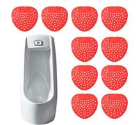 Lot de 10 tapis de désodorisants pour urinoirs avec huile essentielle | 19 x 17 cm Filtre PP pour écran urinoir | Désinfectant durable | Anti-colmatage pour salles de bains publiques et privées