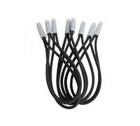 Lot de 10 tendeurs sandows Cabiclic avec embout basculant - Noir