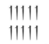 Lot de 10 têtes d'arrosage réglables à 360 degrés, 8 trous de pulvérisation, contrôle du débit d'eau, pour tuyau d'arrosage de 4/7 mm, kit d'irrigation par pulvérisation pour légumes et plantes en pot
