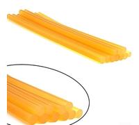 Lot de 10 tiges de colle en résine thermoplastique pour réparation de bosses sans peinture Jaune 7 x 270 mm Pour enlever les dommages causés par la grêle et fixer des panneaux