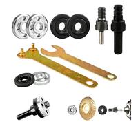 Lot de 10 tiges de connexion pour meuleuse d'angle, perceuse à main, 6 mm/10 mm, adaptateur de mandrin de conversion avec roche, meuleuse d'angle, tige de connexion, outil de conversion pour