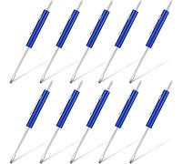 Lot de 10 tournevis de poche avec clip à double extrémité et fente Bleu Double usage Tournevis de poche Mini tournevis de poche pour mécaniciens, électriciens, techniciens électroniques, assembleurs