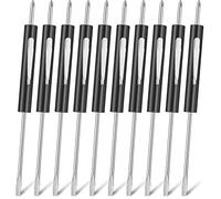Lot de 10 tournevis de poche avec clip à double extrémité et tournevis à fente à double usage pour mécaniciens, électriciens, électriciens, électriciens, électriciens, assembleurs (Noir)