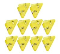 Lot de 10 trombones triangulaires transparents de 5 x 4,9 cm pour documents et feuilles de présentation