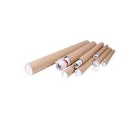Lot De 10 Tubes Carton Brun Pour Affiche Poster 5 Cm X 50 Cm