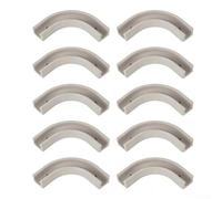 Lot de 10 tubes en polyéthylène professionnels fiables pour purificateur d'eau, structure en plastique robuste, support de coude, accessoires de raccord de tuyau d'arrosage (1,27 cm)