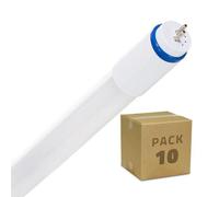 Lot De 10 Tubes Led 60cm T5 9w Crystal Connexion Des 2 Côtés No Flicker 3000k Blanc Chaud Non