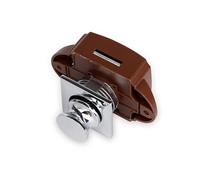 Lot De 10 Verrous À Bouton-poussoir Pour Camping-car, Caravane, Bateau, Camping-car, Armoire, Tiroir, Serrure Sans Clé Pour Porte De Meuble Boot Loquet(SS6226B-Chrome)