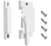 Lot de 10 verrous antivol en alliage de zinc avec finition blanche | Alliage de zinc, galvanoplastie multicouche, résistant à la rouille, haute dureté, longue durée de vie