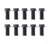 Lot de 10 vis à lame de scie en acier au carbone M6 M7 M8 avec bride hexagonale filetage à gauche, fixations galvanisées antirouille compatibles avec les machines de découpe pour fixation sécurisée de