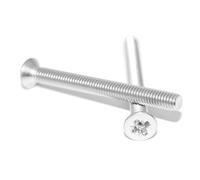 Lot de 10 vis à tête fraisée M4X80 en acier inoxydable A2/V2A, avec empreinte cruciforme Pozi DIN 965/ISO 7046, vis de machine