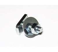 Lot de 10 vis à tête marteau M8 x 50 mm pour profilés C 27 x 18