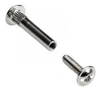 Lot de 10 vis d'assemblage acier nickelé HETTICH, l. 28mm à 38 mm Nickelé G