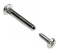 Lot de 10 vis d'assemblage acier nickelé HETTICH, l.40 mm Nickelé G