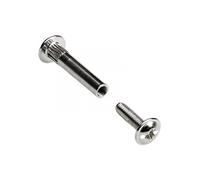 Lot de 10 vis d'assemblage acier nickelé, l. 28mm à 38 mm