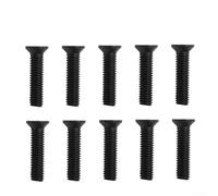 Lot de 10 vis de fixation à filetage gauche M5/M6 25 mm pour adaptateur de tige de mandrin de perceuse, matériel pour outils électriques et équipements d'atelier (M6)