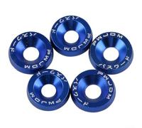 Lot de 10 vis d'étanchéité M6 pour garde-boue et plaque d'immatriculation - Tête hexagonale auto-taraudeuse avec joint d'étanchéité EPDM - Fixations de carrosserie multicolores en alliage d'aluminium