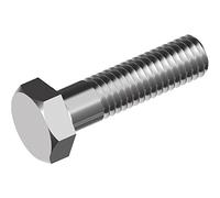 Lot de 10 vis hexagonales avec tige ISO 4014 - A2-70 M16 x 160 certifié TÜV N. ad2000-W2