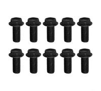 Lot de 10 vis hexagonales en acier carbone avec filetage à gauche M6 M7 M8 pour lame de scie et machine à découper, fixations haute résistance (7 mm)
