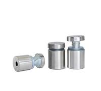 Lot de 10 vis publicitaires en acier inoxydable, longueur 12-25 mm(Silver,M25X25mm)