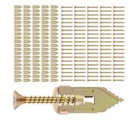 Lot de 100/250 vis d'ancrage autoperceuses en acier zingué for cloisons sèches, sans perçage, à économie d'énergie(250PCS)