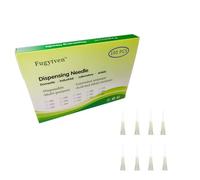 Lot de 100 aiguilles distributrices à pointe émoussée de 30 g, 1,3 cm, distributeur de liquide industriel pour recharge d'encre adhésive, fournitures de laboratoire en acier inoxydable Fugytven
