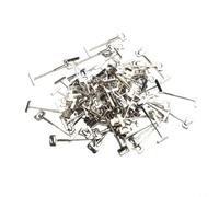 Lot de 100 aiguilles en acier inoxydable style T pour nivellement du carrelage dans la salle de bain, la cuisine et les installations de dosseret (0,9 mm, 100 pièces)