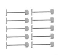 Lot de 100 aiguilles en T en acier inoxydable pour kits de nivellement de carrelage permettant un réglage uniforme de la hauteur pendant le durcissement (1,5 mm, 100 pièces)