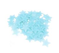 Lot de 100 autocollants muraux phosphorescents en forme d'étoile 3D en plastique fluorescent pour chambre d'enfant, chambre de bébé, plafond, décoration d'intérieur