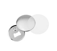 Lot de 100 badges magnétiques de réfrigérateur et décapsuleur de bière 2 en 1 58 mm, pièces de fabrication for machine à badges et boutons, accessoires Polyvalent