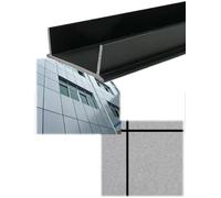 Lot de 100 baguettes goutte d’eau PVC, 1 m, profilé U pour façades | Éloigne l’eau des murs et crée des rainures nettes sur façades, balcons et escaliers.(1.5cm(W)x 1cm(H)x100m)