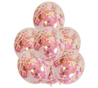 Lot de 100 ballons à confettis dorés - Ballons de fête en latex de 30,5 cm - Décorations pour événements d'anniversaire, ballons de mariage - Ballons festifs brillants
