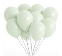 Lot de 100 ballons en latex macaron de 25,4 cm, ballons couleur pastel pour anniversaire, mariage, anniversaire de mariage, baby shower, Noël, festival, décoration de fête, fournitures de fête