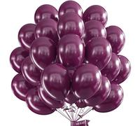 Lot de 100 ballons violet prune, 30,5 cm, violet mûrier