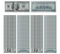 Lot de 100 Billets de Banque de Dollar - Billets de Banque - Imaginez Un Jeu de Jouets conviviaux pour Les Femmes Papa - Facture de Billet - Grand Cadeau pour pièces de Monnaie