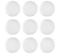 Lot de 100 boîtes de rangement en plastique transparent pour pièces de monnaie commémoratives rondes de 34 mm avec joint d'étanchéité en forme de croissant contre l'humidité et l'oxydation Design pour