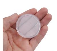 Lot de 100 boîtes de rangement rondes en plastique pour pièces de monnaie de 28,3 g, double couche de protection contre l'humidité et l'oxydation 41 mm
