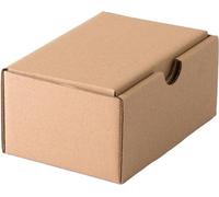 Lot de 100 boîtes postales brunes 150x100x70 mm