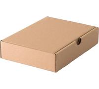 Lot de 100 boîtes postales brunes 240x170x50 mm
