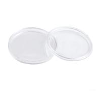 Lot de 100 boîtes rondes en plastique pour pièces de monnaie commémoratives avec double protection et fermeture anti-humidité 41 mm