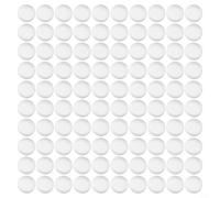 Lot de 100 boîtes rondes en plastique transparent de 16 mm pour ranger des pièces commémoratives avec protection double couche